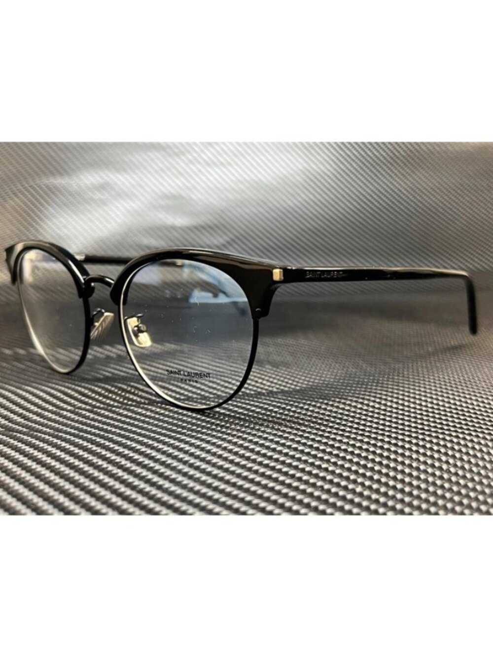 New Yves Saint Laurent Men  Black Eyeglasses  52- 18-